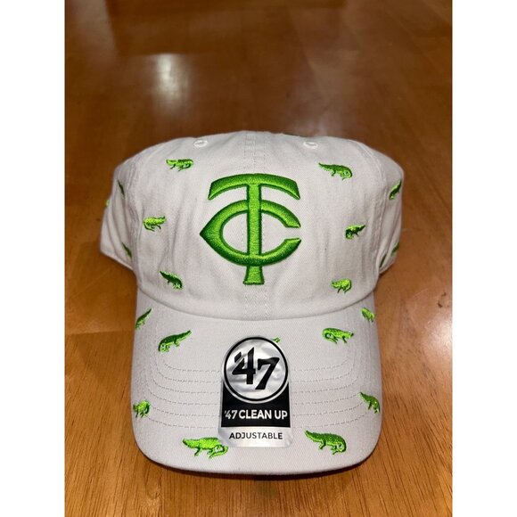 NEW Minnesota Twins Adjustable Hat w/ Green Embroidered Alligators MSRP $45 - Picture 1 of 6